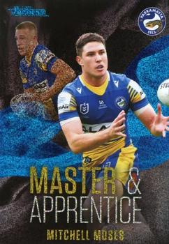 2022 NRL Traders - Master & Apprentice Blue #MAB19 Mitchell Moses Front